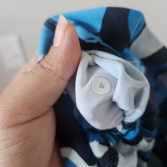 Lululemon Wunder Under High Rise Pant Bloom Beach Blanket Blue Ice Milk Yoga 4 - Picture 11 of 11